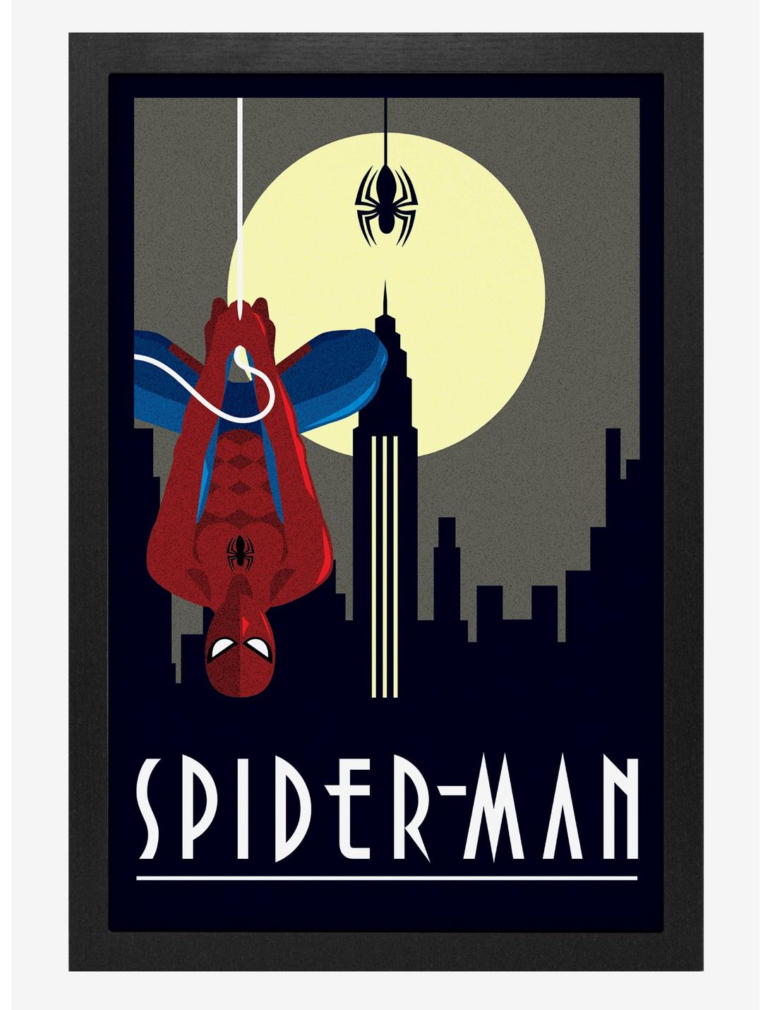 Marvel Spider Man Art Deco Dark Poster, , hi-res