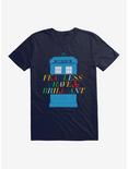 Doctor Who Fearless, Brave And Brilliant Tardis Black T-Shirt, , hi-res