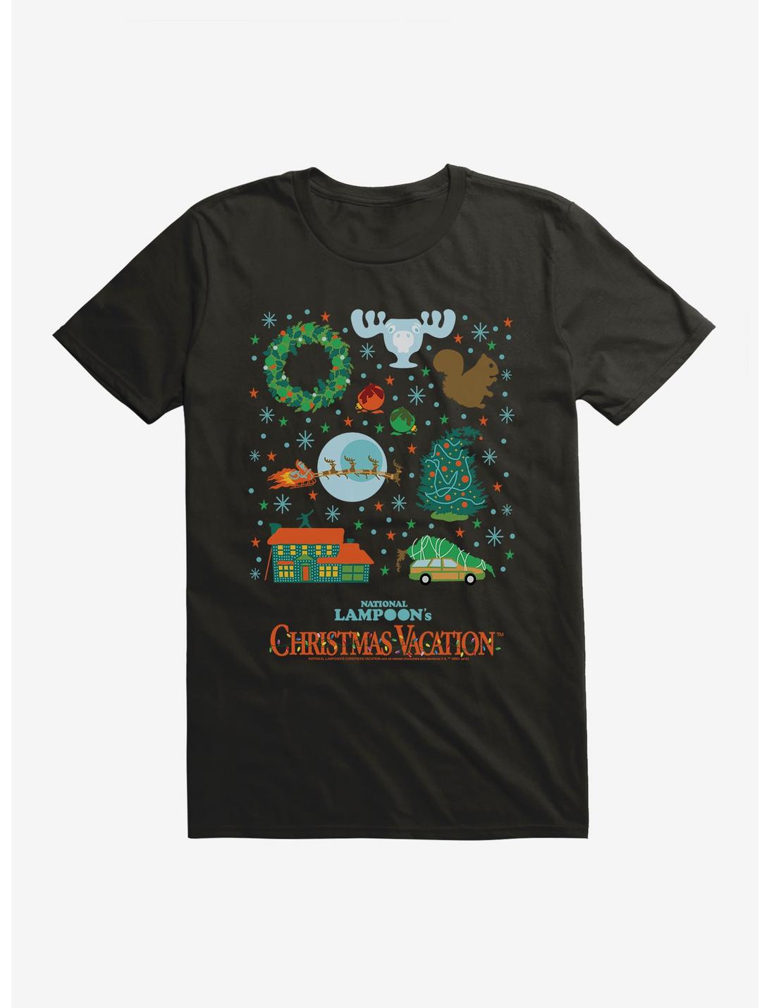 National Lampoon's Christmas Vacation Icons T-Shirt, BLACK, hi-res