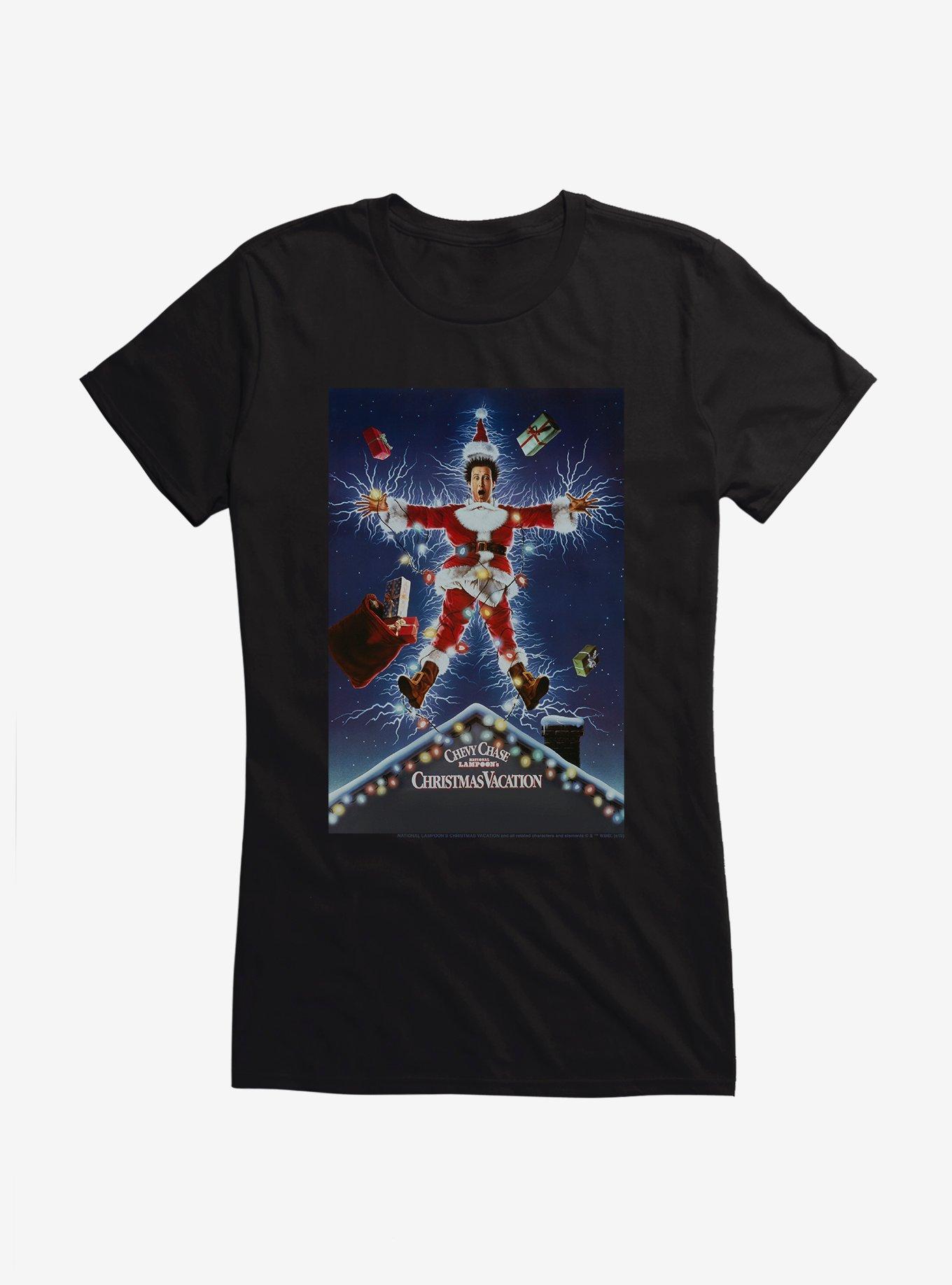 National Lampoon's Christmas Vacation Classic Poster Girls T-Shirt, BLACK, hi-res