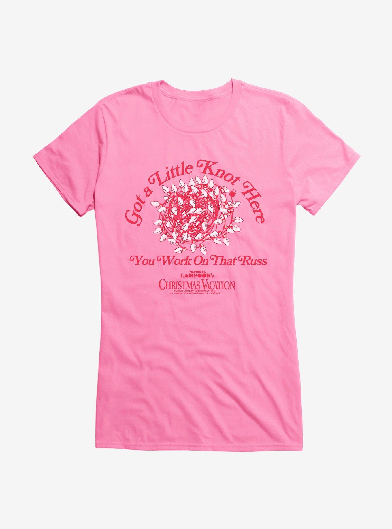 National Lampoon's Christmas Vacation Got A Knot Here Girls T-Shirt, CHARITY PINK, hi-res