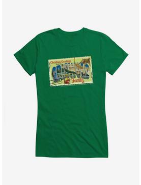 National Lampoon's Christmas Vacation Griswold Family Postcard Girls T-Shirt, , hi-res