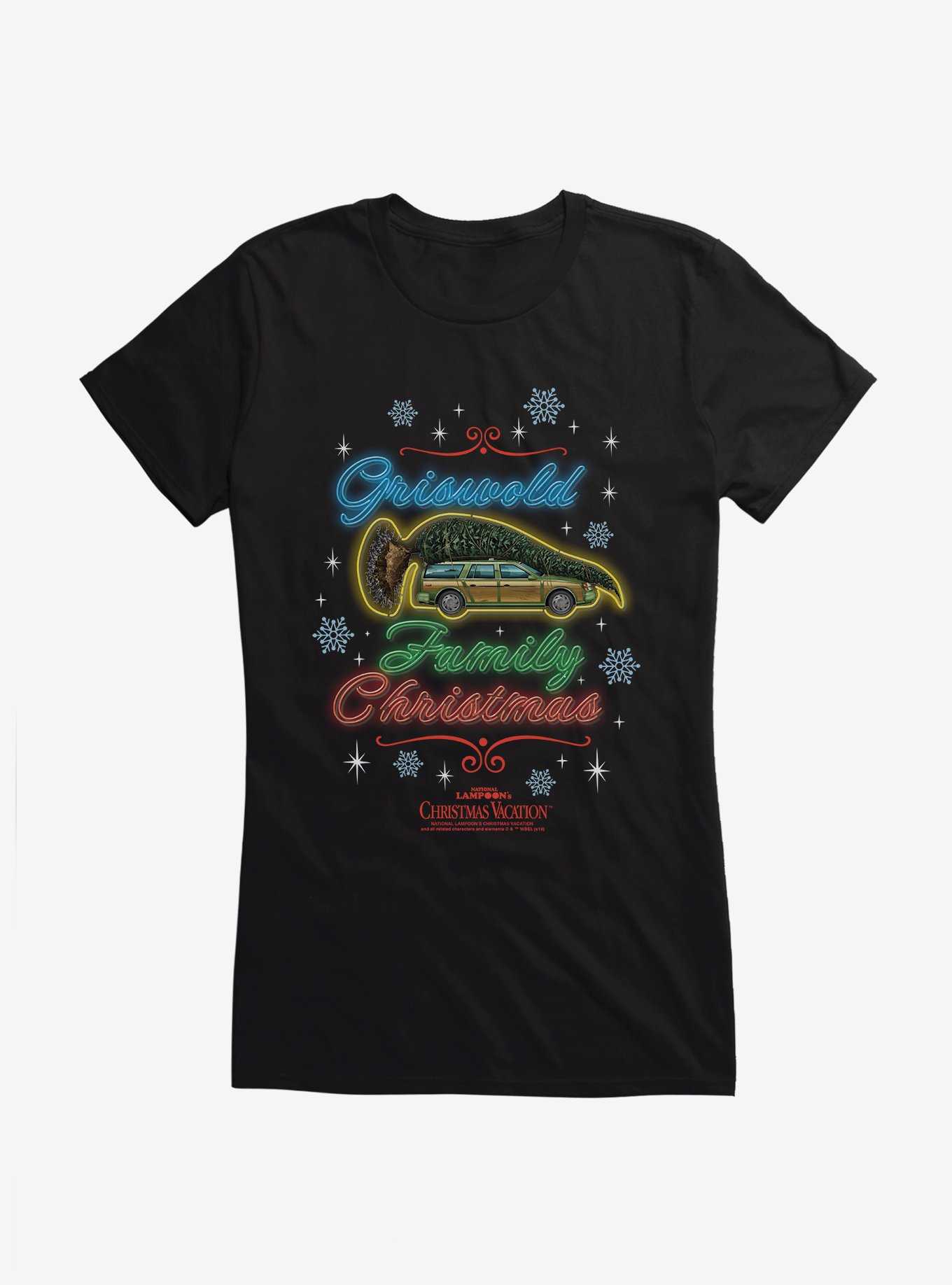 National Lampoon's Christmas Vacation Griswold Family Christmas Neon Sign Girls T-Shirt, , hi-res