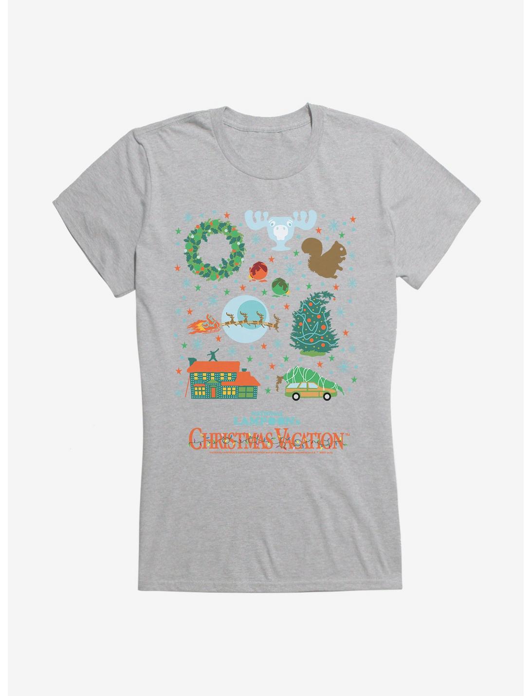 National Lampoon's Christmas Vacation Icons Girls T-Shirt, HEATHER, hi-res