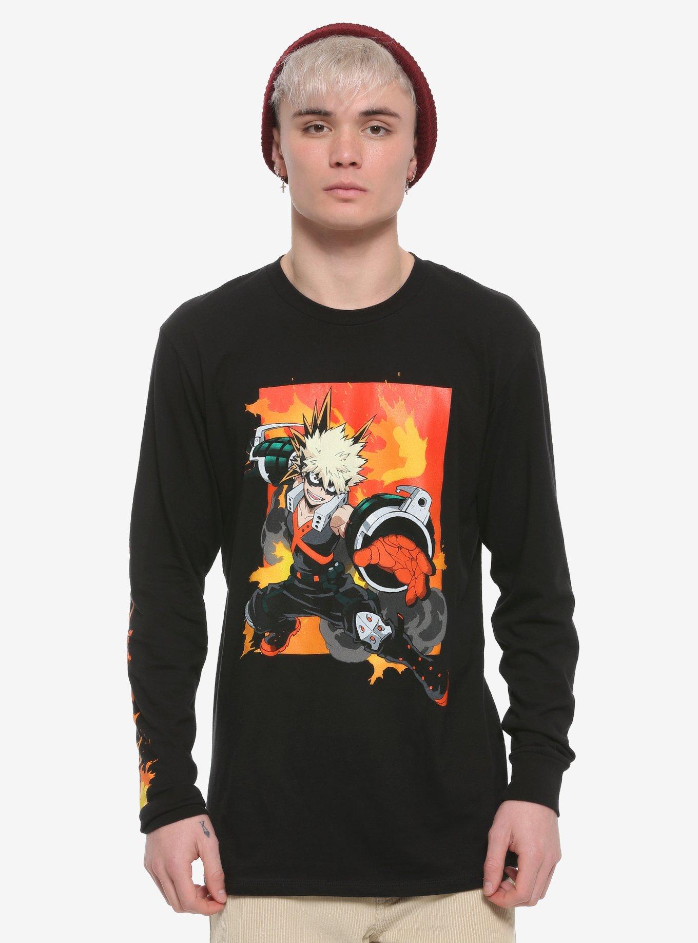 My Hero Academia Bakugo Long-Sleeve T-Shirt, BLACK, hi-res