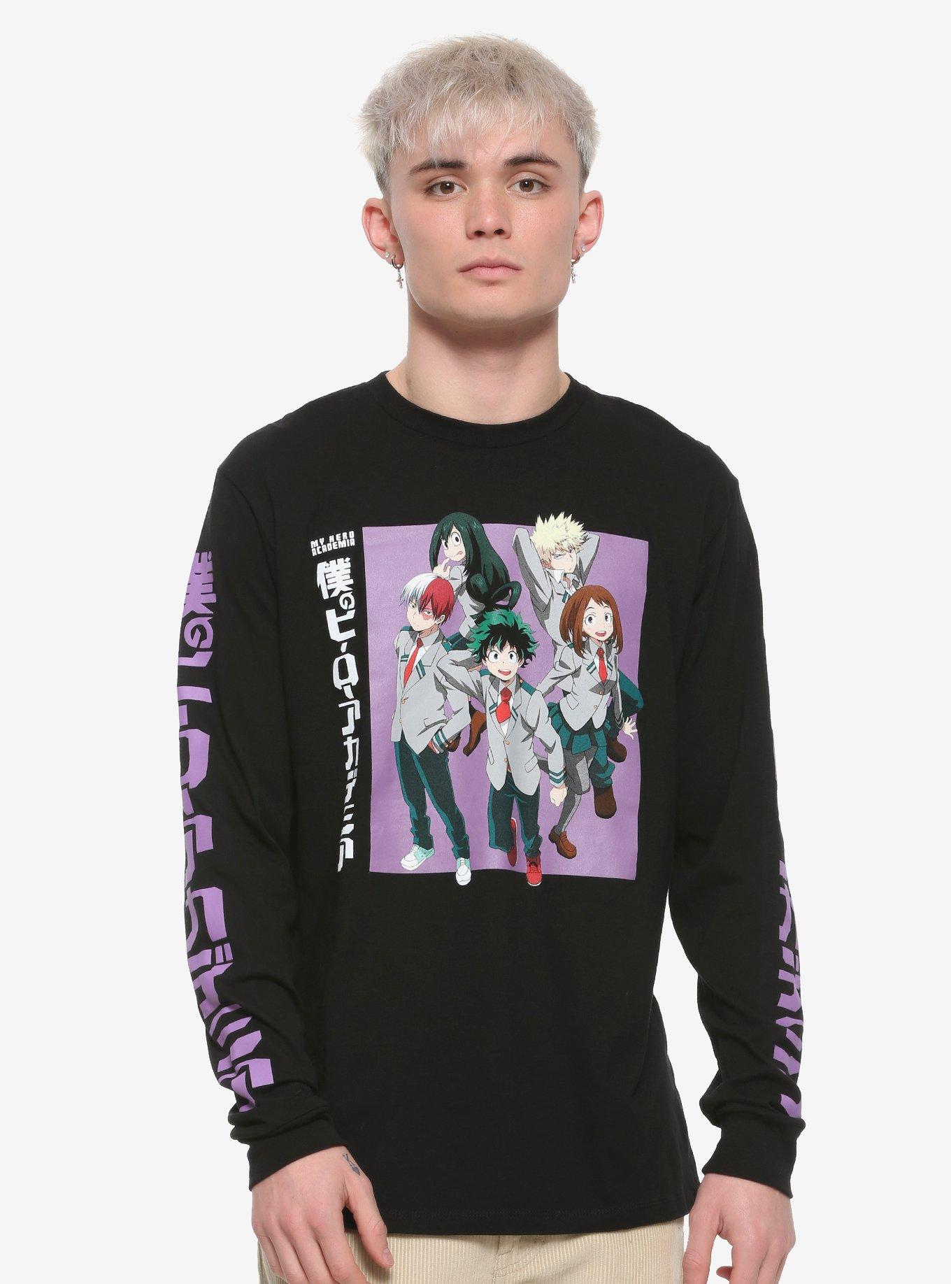 My Hero Academia Five Heroes Long-Sleeve T-Shirt, BLACK, hi-res