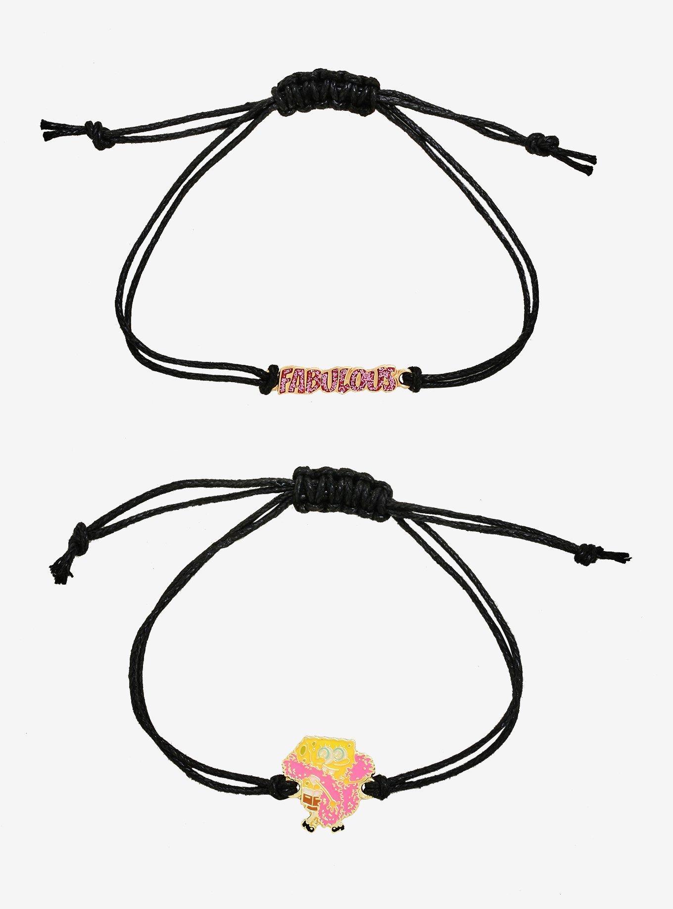 SpongeBob SquarePants Fabulous Cord Bracelet Set, , hi-res