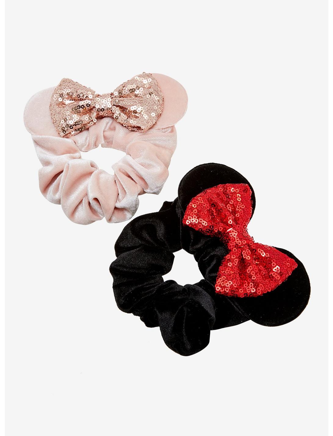 Disney Minnie Mouse Sequin Bow Scrunchie Set, , hi-res