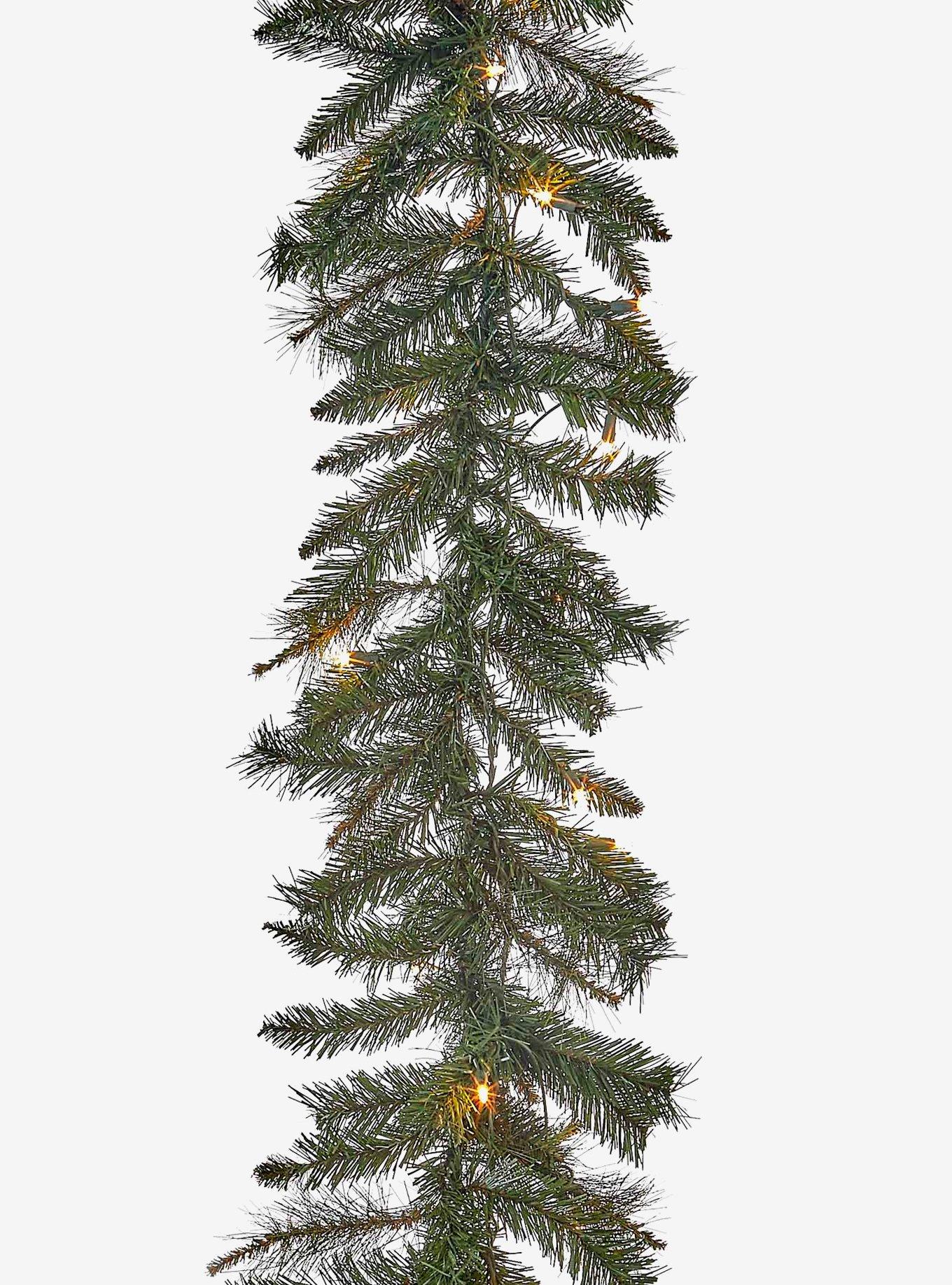 Pre-Lit Classic Green Garland, , hi-res