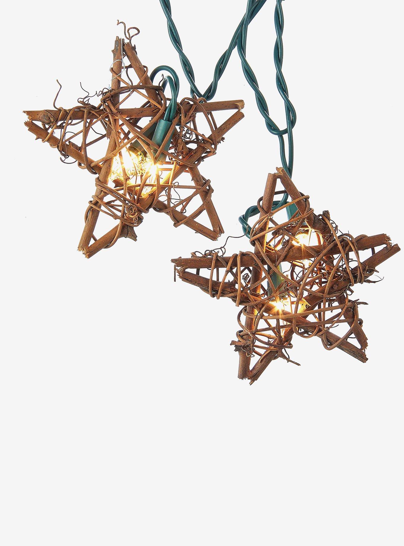 Rattan Natural Star Light Set, , hi-res