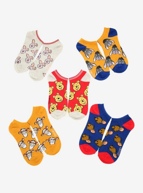 Disney Winnie the Pooh Faces Ankle Sock Set - BoxLunch