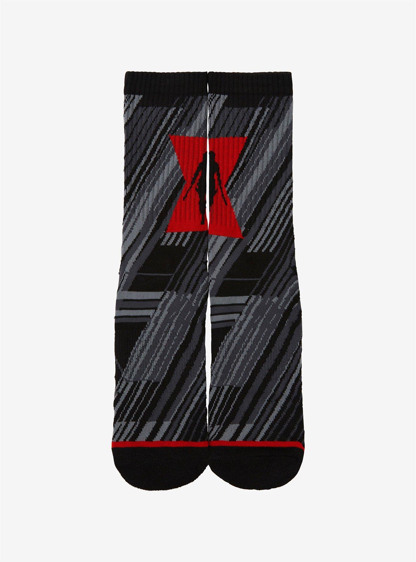 Marvel Black Widow Hourglass Crew Socks - BoxLunch Exclusive, , hi-res