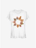 Marvel Avengers Cookie Circle Holiday Girls T-Shirt, WHITE, hi-res