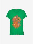 Marvel Avengers Cookie Group Holiday Girls T-Shirt, KELLY, hi-res