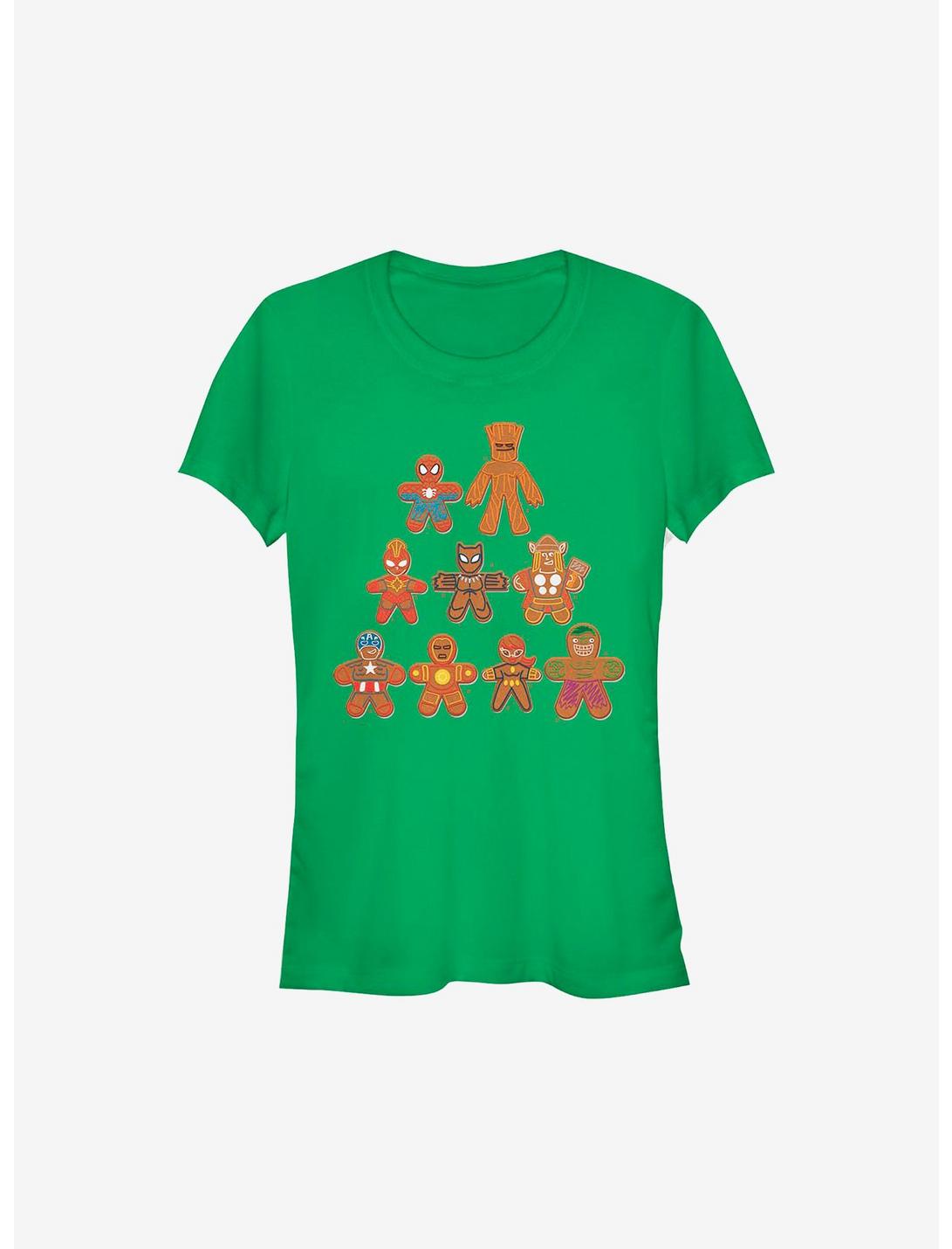 Marvel Avengers Cookie Tree Holiday Girls T-Shirt, KELLY, hi-res