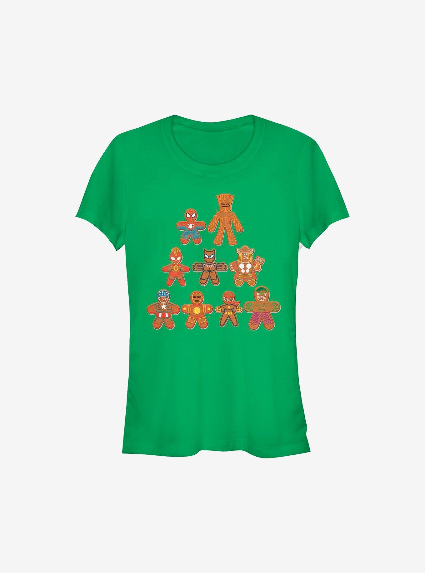 Marvel Avengers Cookie Tree Holiday Girls T-Shirt, KELLY, hi-res