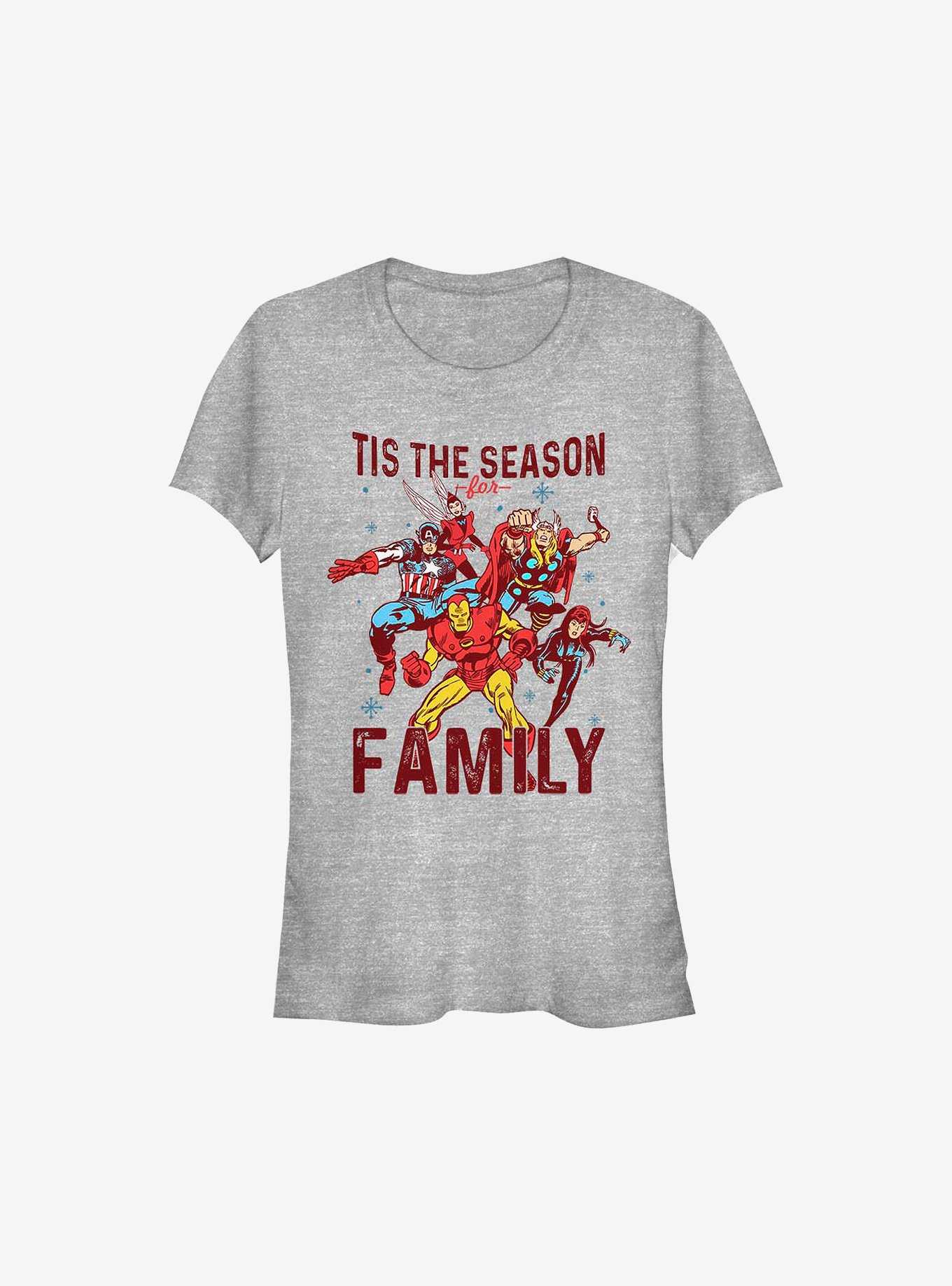 Marvel Avengers Family Season Holiday Girls T-Shirt, , hi-res
