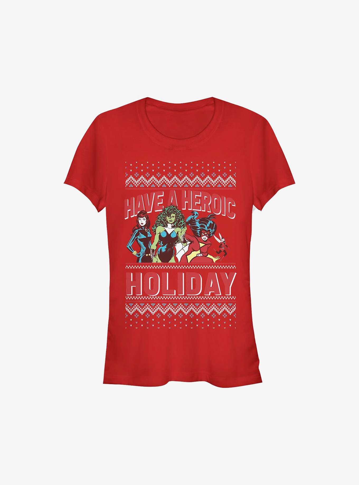 Marvel Avengers Heroic Holiday Girls T-Shirt, , hi-res