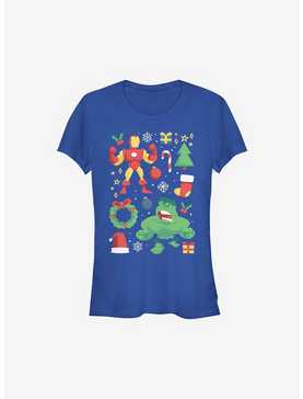 Marvel Avengers Holiday Cheer Girls T-Shirt, , hi-res