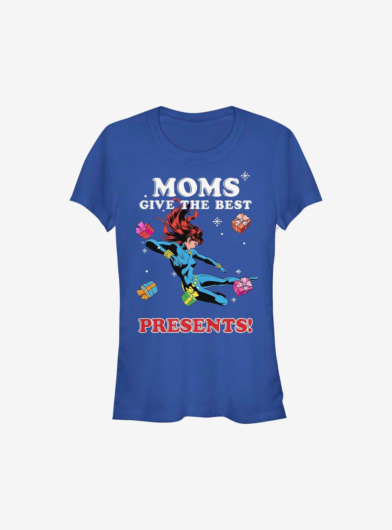 Marvel Black Widow Mom's Presents Holiday Girls T-Shirt, , hi-res