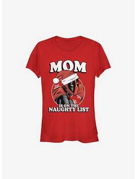 Marvel Deadpool Mom Is On The Naughty List Holiday Girls T-Shirt, , hi-res