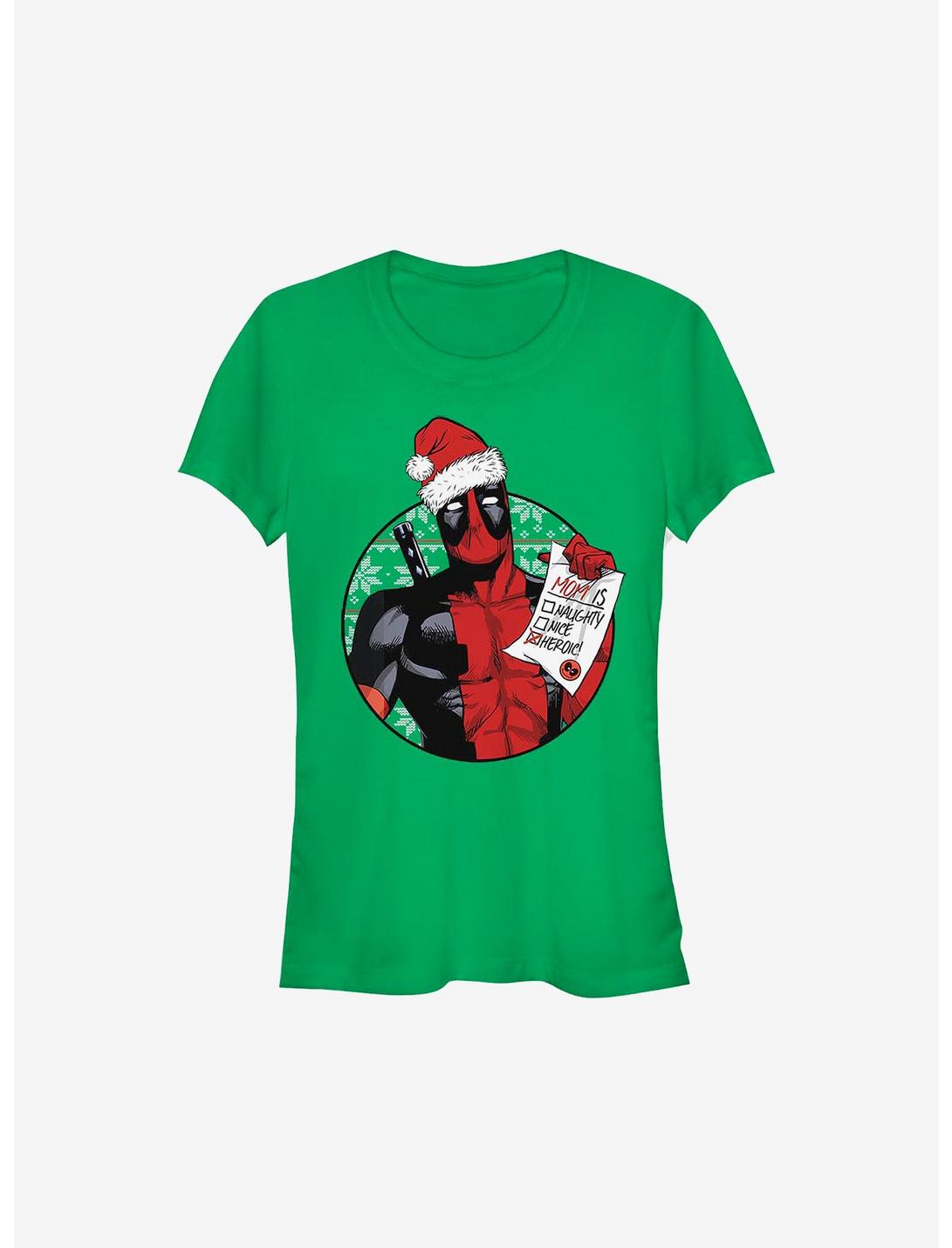 Marvel Deadpool Heroic Mom Holiday Girls T-Shirt, KELLY, hi-res