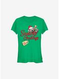 Marvel Guardians Of The Galaxy Rocket Greetings From Aunt Holiday Girls T-Shirt, KELLY, hi-res