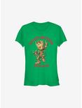 Marvel Guardians Of The Galaxy Christmas Groot Greetings From Aunt Girls T-Shirt, KELLY, hi-res