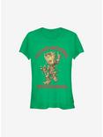 Marvel Guardians Of The Galaxy Christmas Groot Greetings From Grandma Girls T-Shirt, KELLY, hi-res