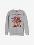 Marvel Avengers Family Season Holiday Sweatshirt, ATH HTR, hi-res