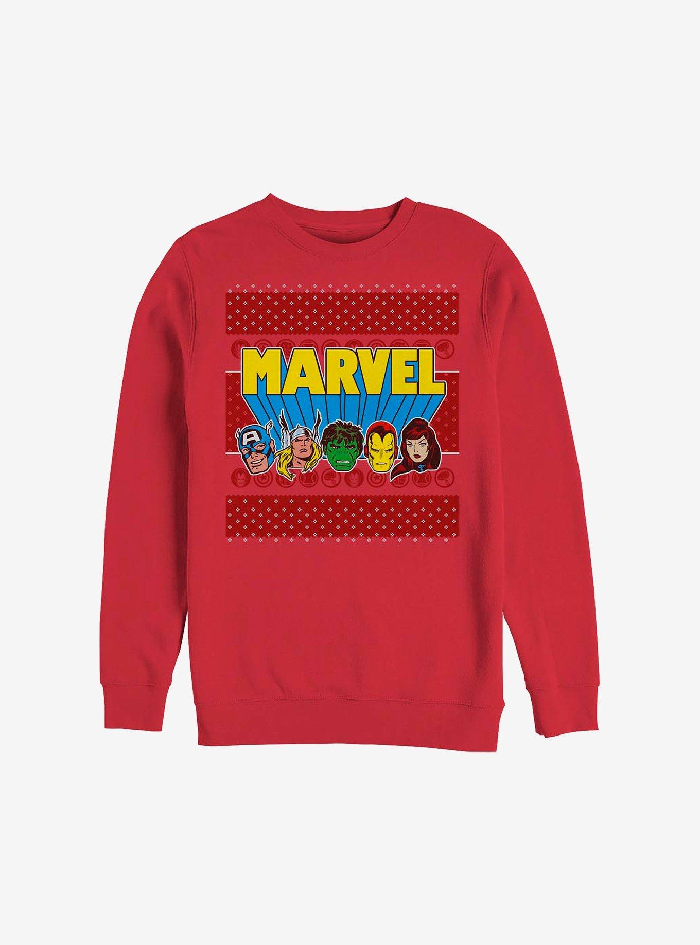 Marvel Avengers Jolly Avengers Holiday Sweatshirt, , hi-res