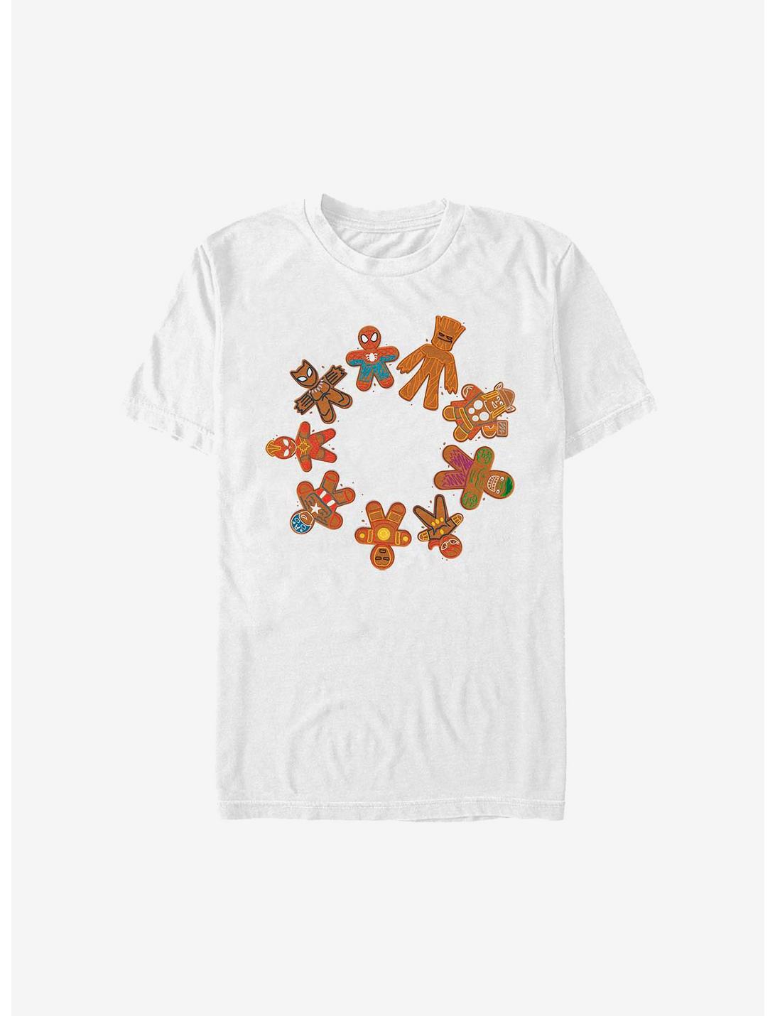 Marvel Avengers Cookie Circle Holiday T-Shirt, WHITE, hi-res