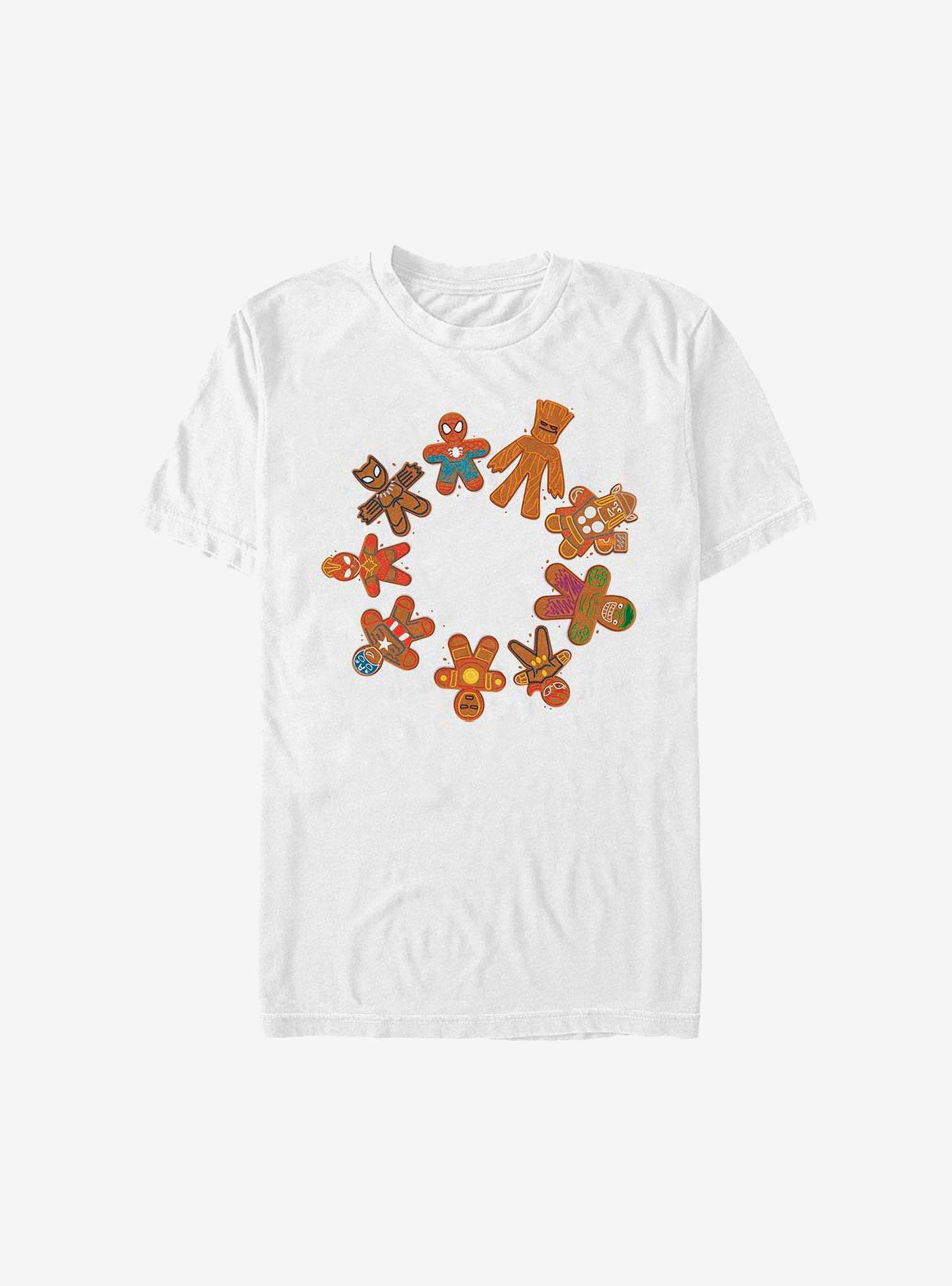 Marvel Avengers Cookie Circle Holiday T-Shirt, WHITE, hi-res