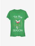 Super Mario 'Tis The Season Christmas Piranha Girls T-Shirt, KELLY, hi-res