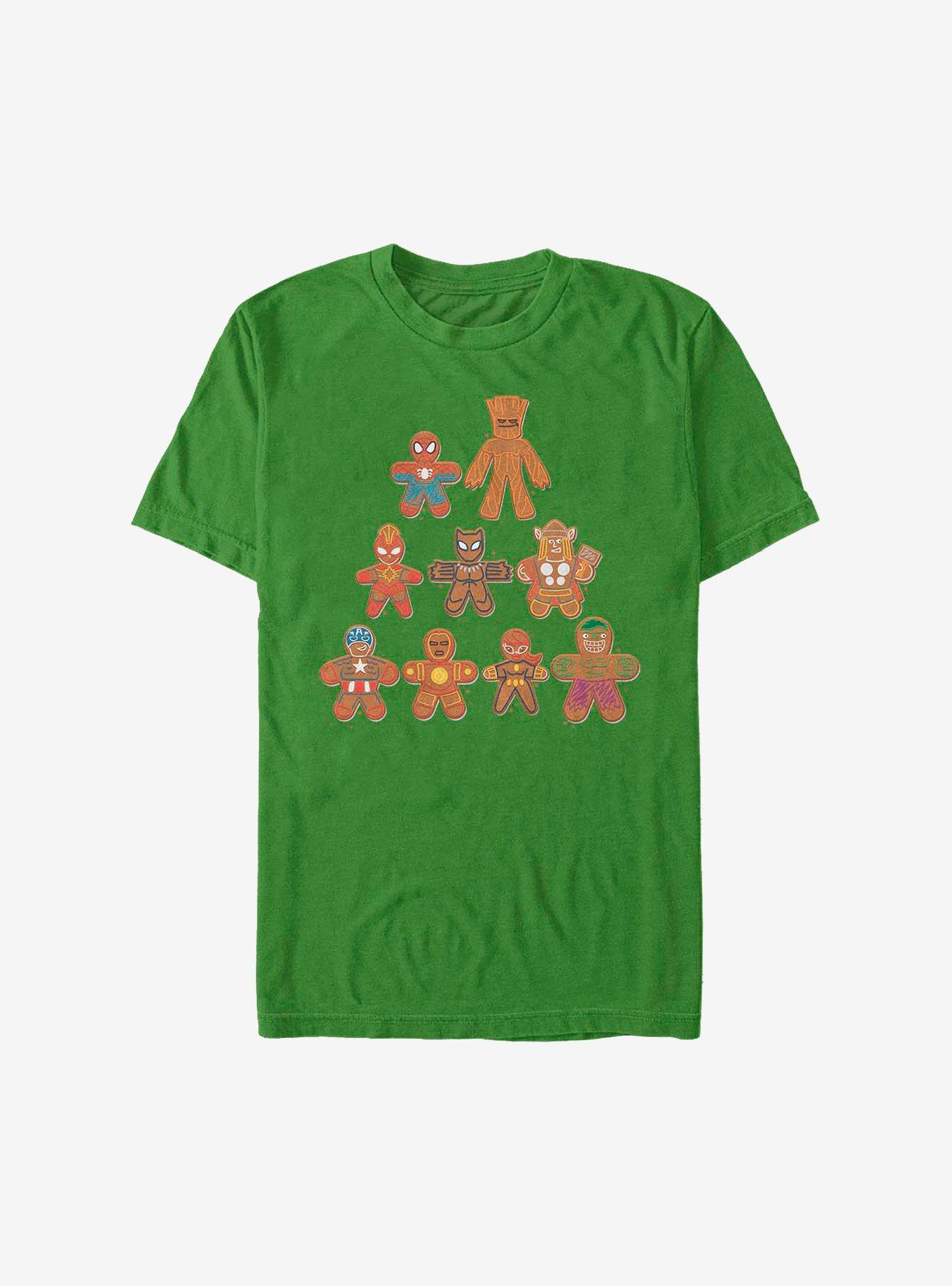 Marvel Avengers Cookie Tree Holiday T-Shirt, KELLY, hi-res