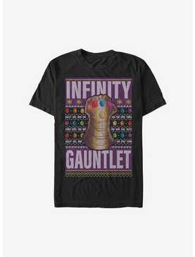 Marvel Avengers Gauntlet Christmas Pattern T-Shirt, , hi-res