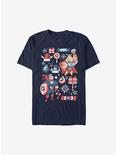 Marvel Avengers Holiday Mashaup T-Shirt, NAVY, hi-res