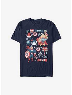 Marvel Avengers Holiday Mashaup T-Shirt, , hi-res