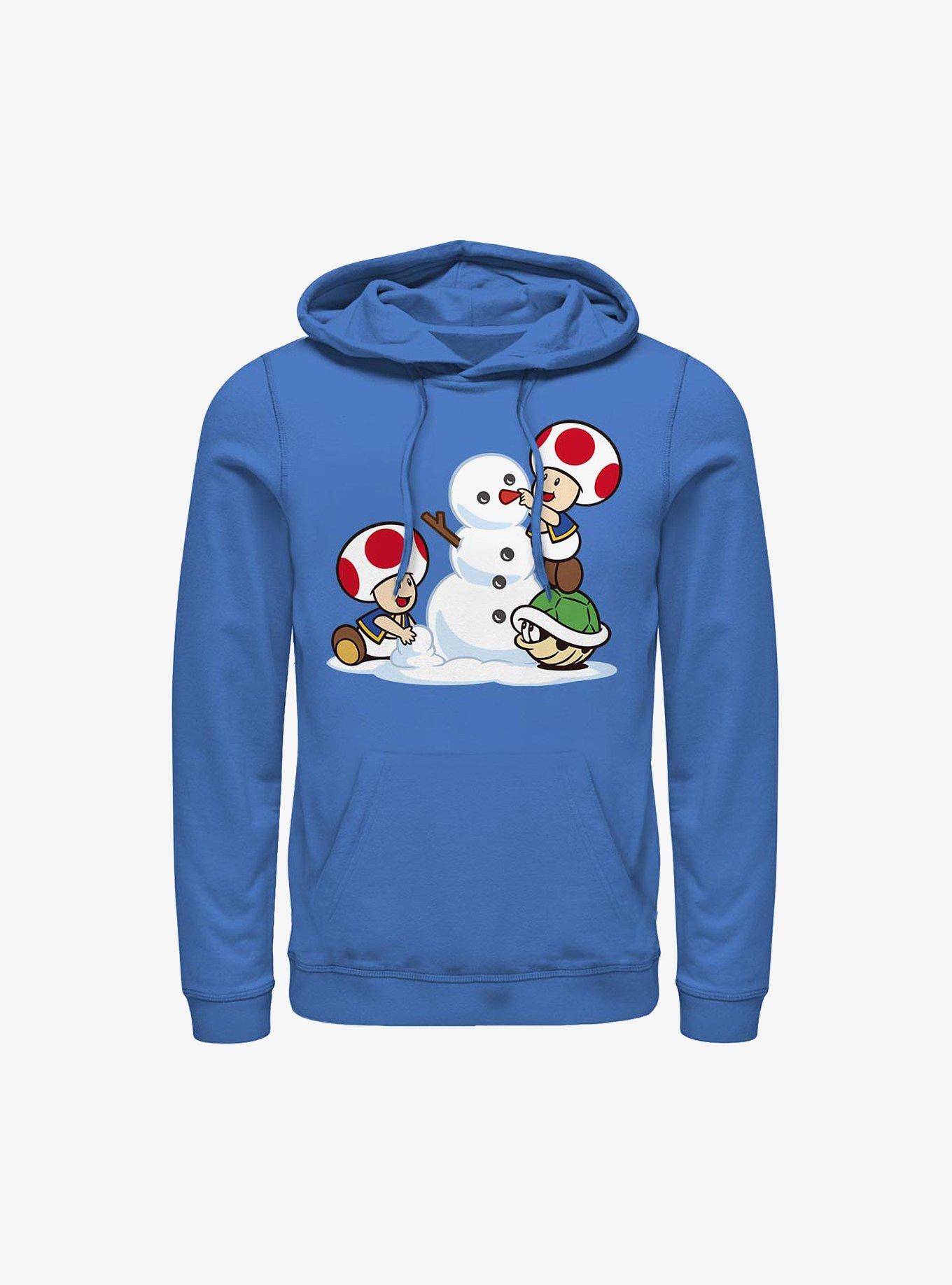 Super Mario Frosty Toad Christmas Hoodie, ROYAL, hi-res