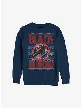 Marvel Black Widow Christmas Pattern Sweatshirt, , hi-res