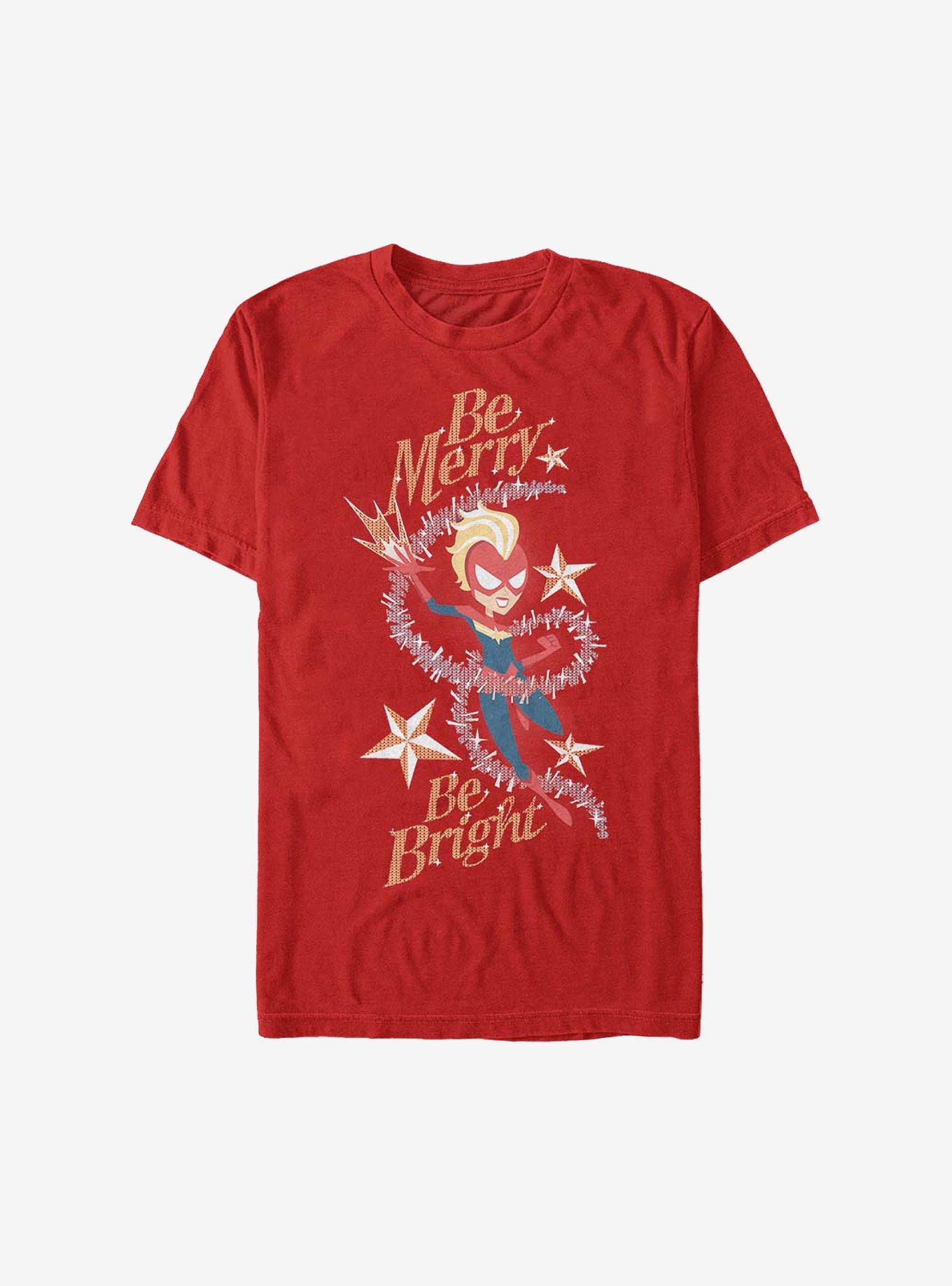 Marvel Captain Marvel Be Marvel Holiday T-Shirt, , hi-res