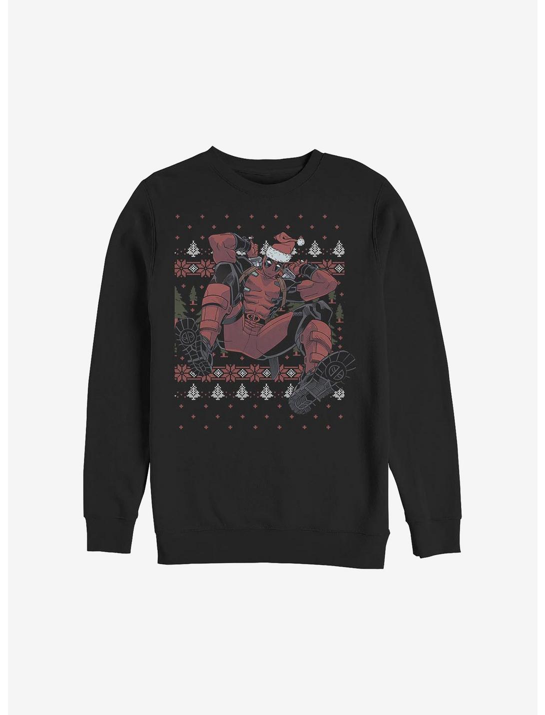 Marvel Deadpool Christmas Killer Sweatshirt, BLACK, hi-res