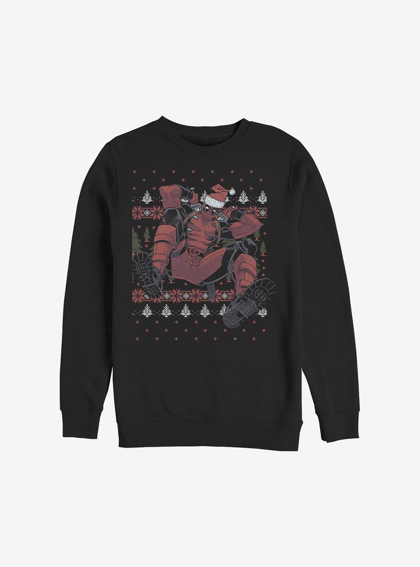 Marvel Deadpool Christmas Killer Sweatshirt, BLACK, hi-res