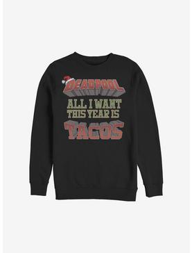 Marvel Deadpool Tacos This Year Holiday Sweatshirt, , hi-res
