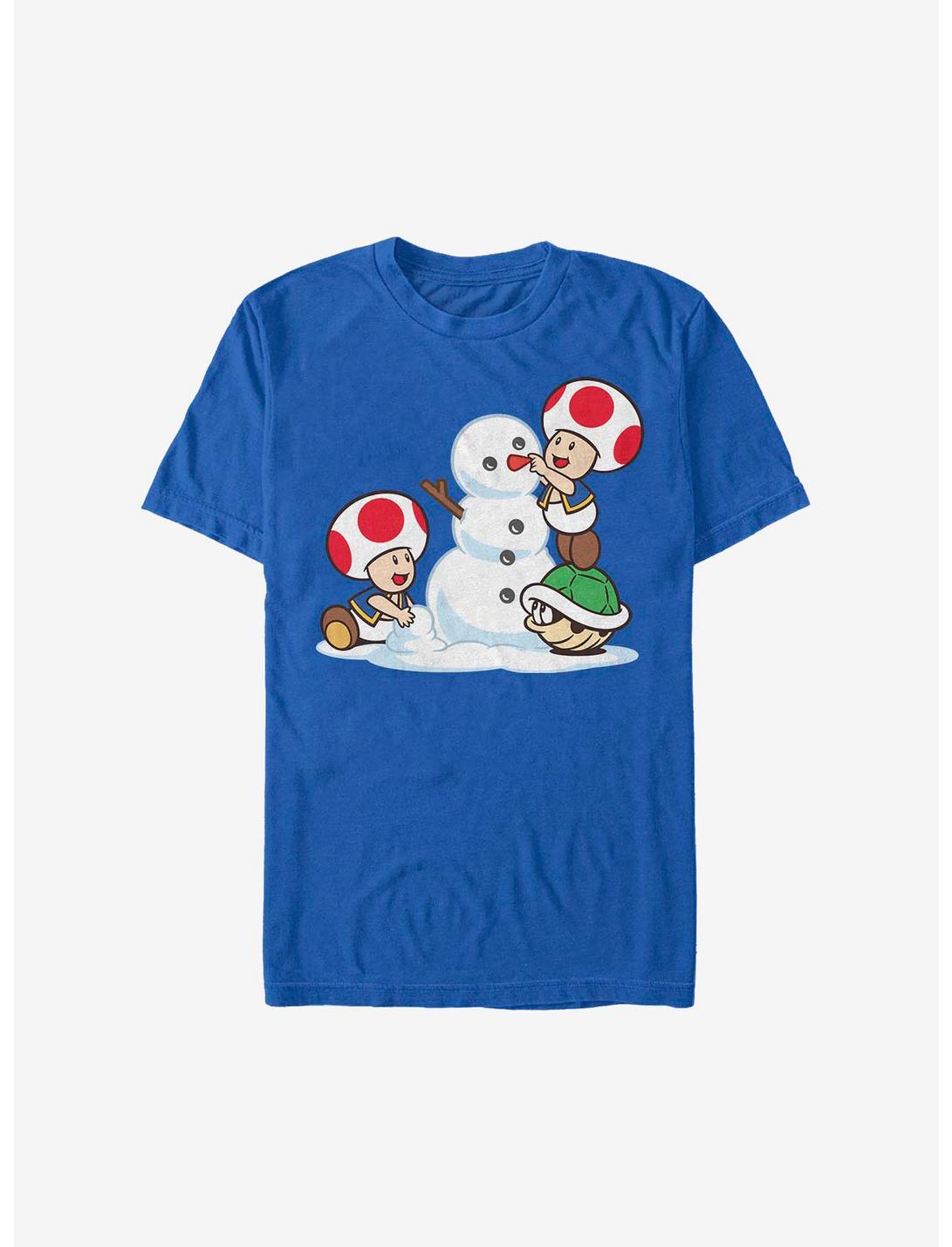 Super Mario Frosty Toad Holiday T-Shirt, ROYAL, hi-res