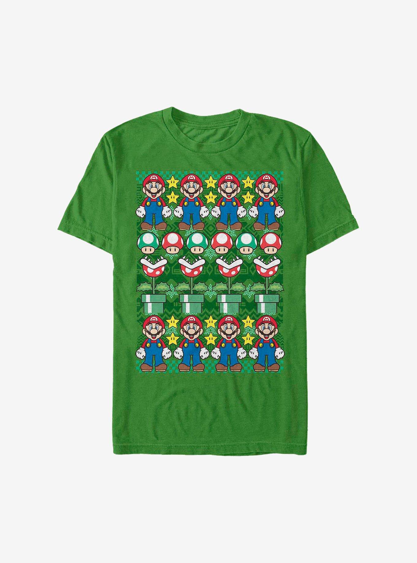 Super Mario Holiday Sweater T-Shirt