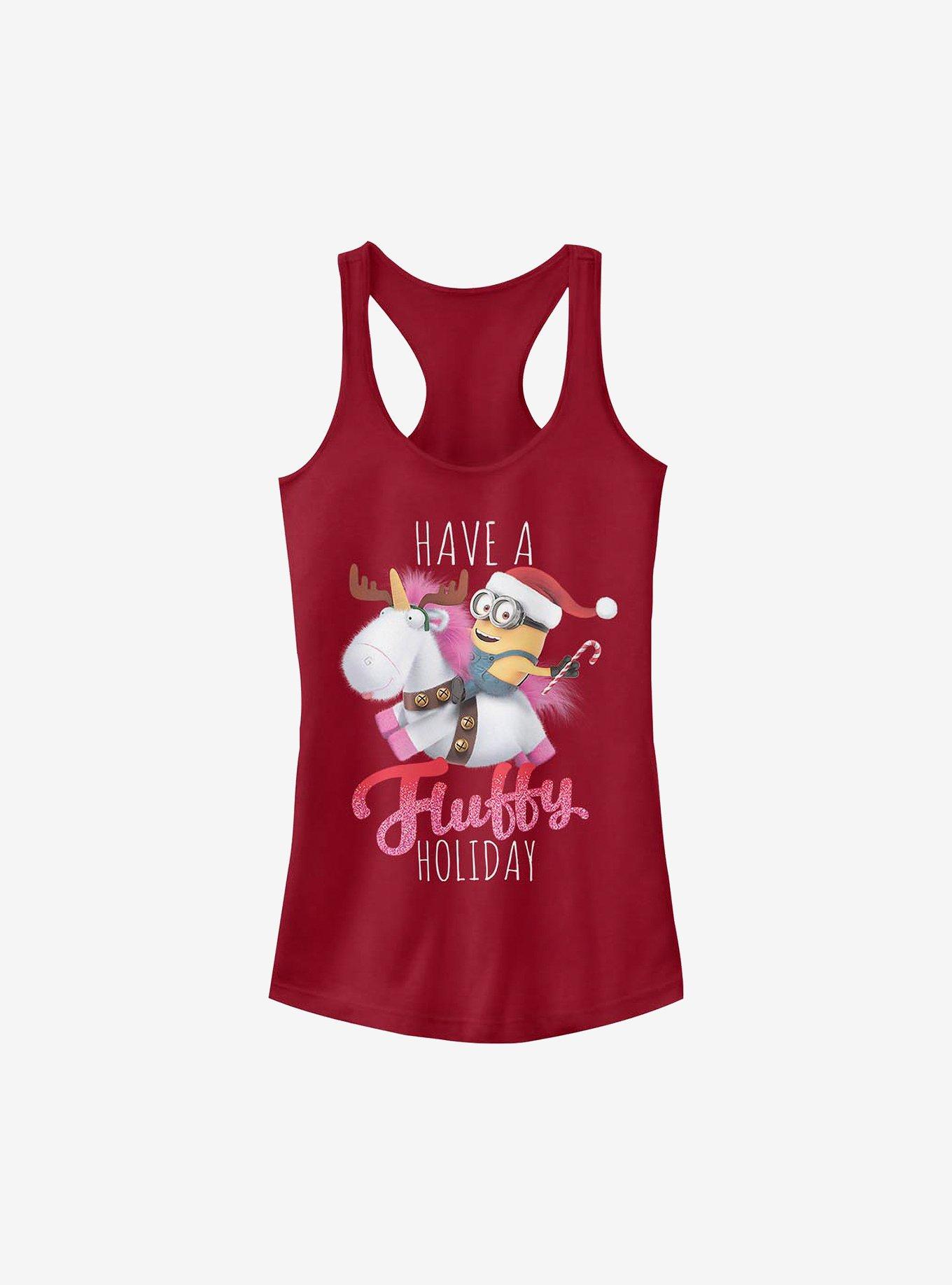 Minions Have A Fluffy Holiday Girls Tank