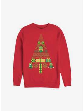 Minion Minions Tree Holiday Sweatshirt, , hi-res