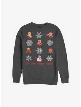 Minion Snowflake Holiday Sweatshirt, , hi-res