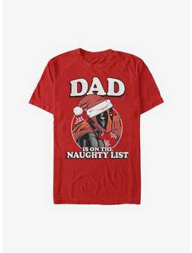 Marvel Deadpool Dad Is On the Naughty List Holiday T-Shirt, , hi-res